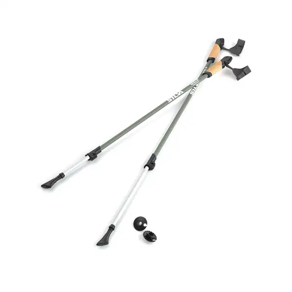 Vandringsstavar Silva Walking Poles Aluminum Cork Grön