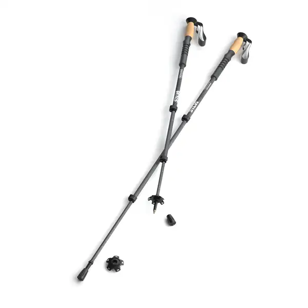 Vandringsstavar Silva Trekking Poles Aluminum Cork Svart