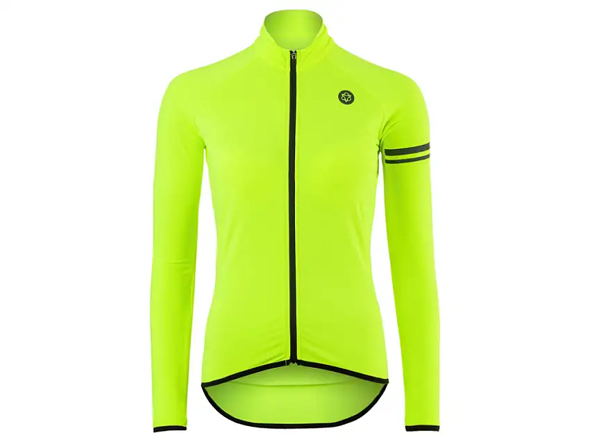 AGU Thermo Essential cykeltröja långa ärmar HI-VI gul dam