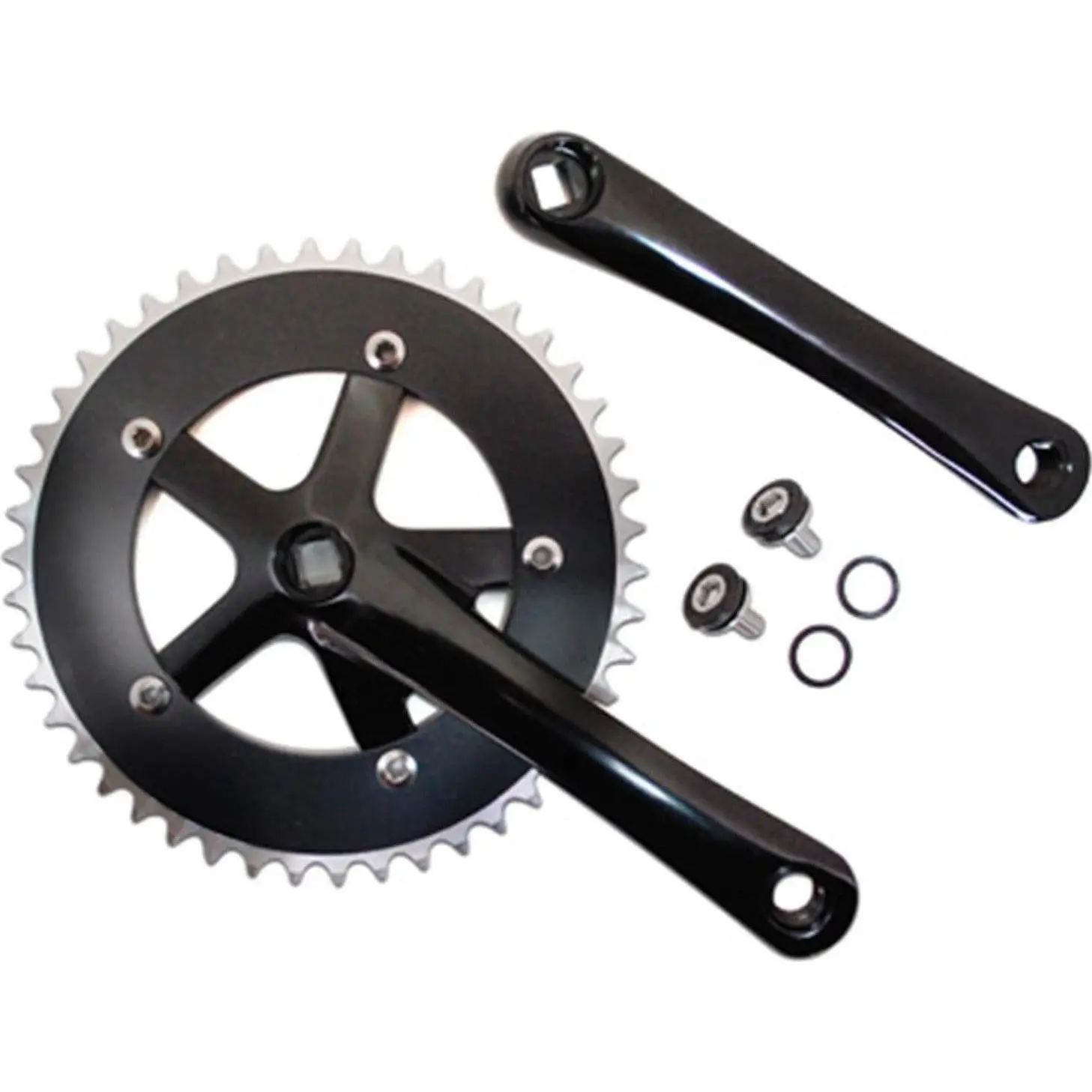 Vevväxel för landsväg i aluminium P2R Fixie 3.30 165 mm 46D. D130 mm (Singlespeed)