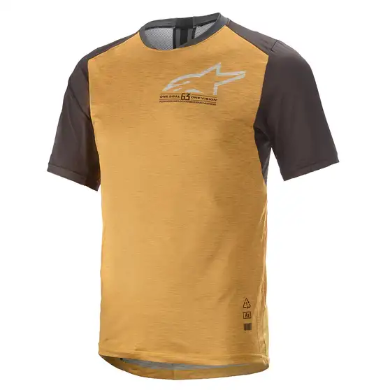 Tröja ALPINESTARS Alps 6.0 V2 SS Jersey black/yellow