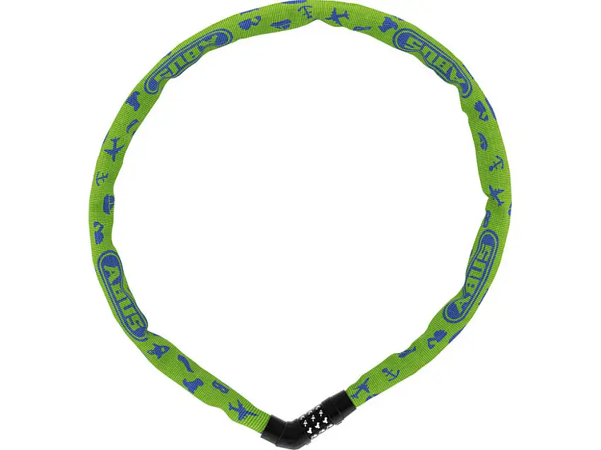 ABUS 4804C Steel-O-Chain kättinglås 75 cm Lime symbols