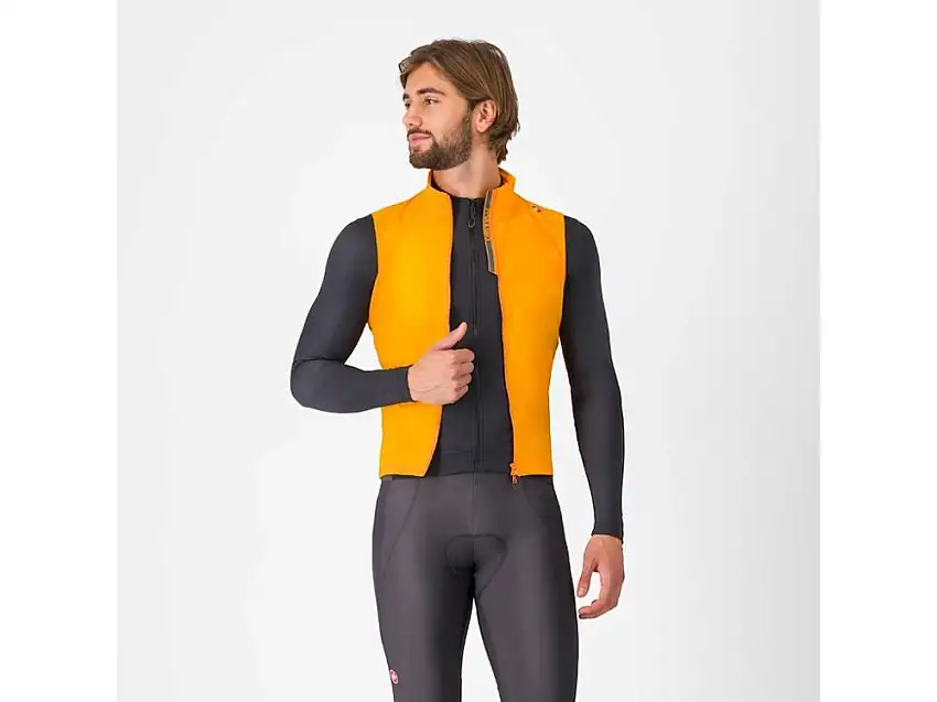 Castelli Espresso cykelväst vivid orange/dark gray herr