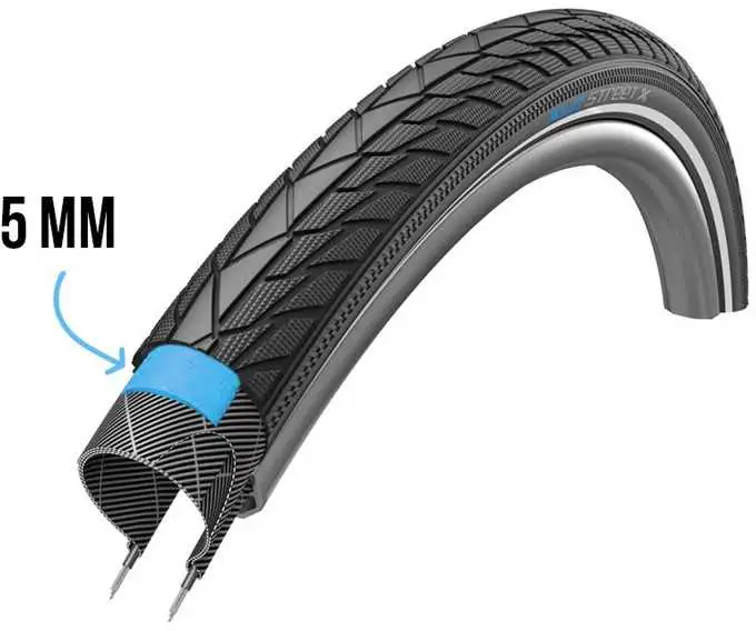 Cykeldäck XLC VT-C09 47-507 (24 x 1.75") svart/reflex