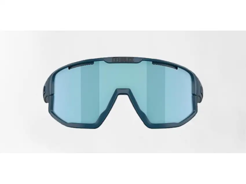 Bliz Fusion Small cykelglasögon smoke mirror ice blue lens matte blue