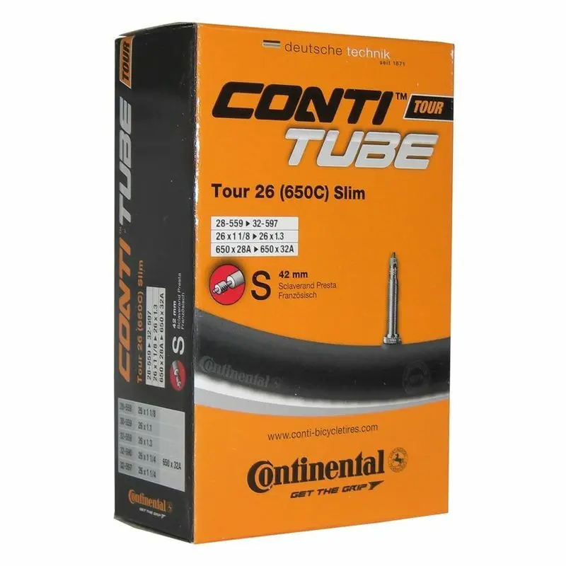 Innerslang med Presta-ventil Continental Tour 26x1 1/4