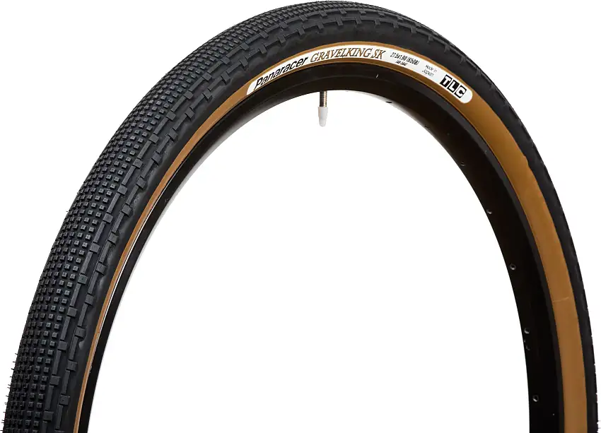 Cykeldäck Panaracer GravelKing SK TLC Vikbart 49-584 (27,5x1.90") Svart/Brun