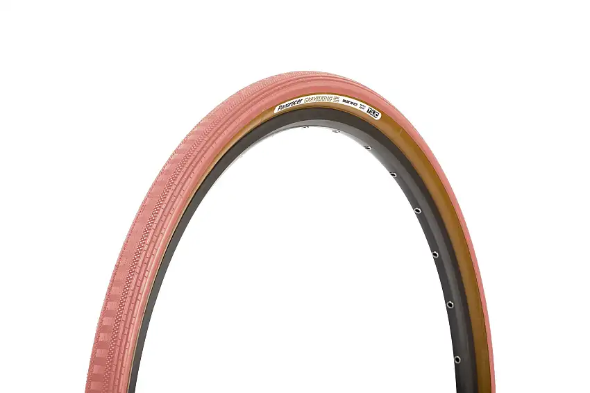 Cykeldäck Panaracer GravelKing SS TLC Vikbart 32-622 (28x1.25") Rosa/Brun