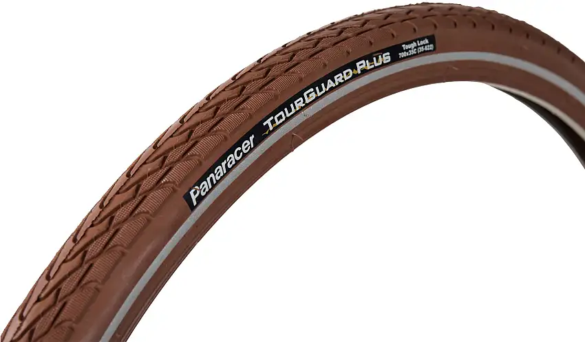 Cykeldäck Panaracer Tourguard+ reflex 4,5mm gummi-inlägg 42-622 (28x1.60") Brun