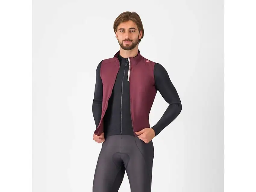 Castelli Espresso cykelväst deep bordeaux herr