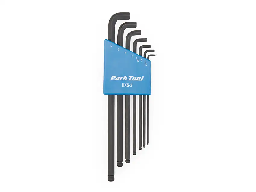 Park Tool HXS-3 insexnyckel set kort modell 7 st. 1,5 mm till 6 mm