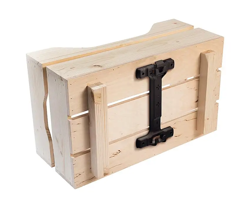 Pakethållarlåda Racktime Woodpacker 2.0 Wood