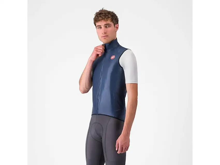 Castelli Aria cykelväst belgian blue herr