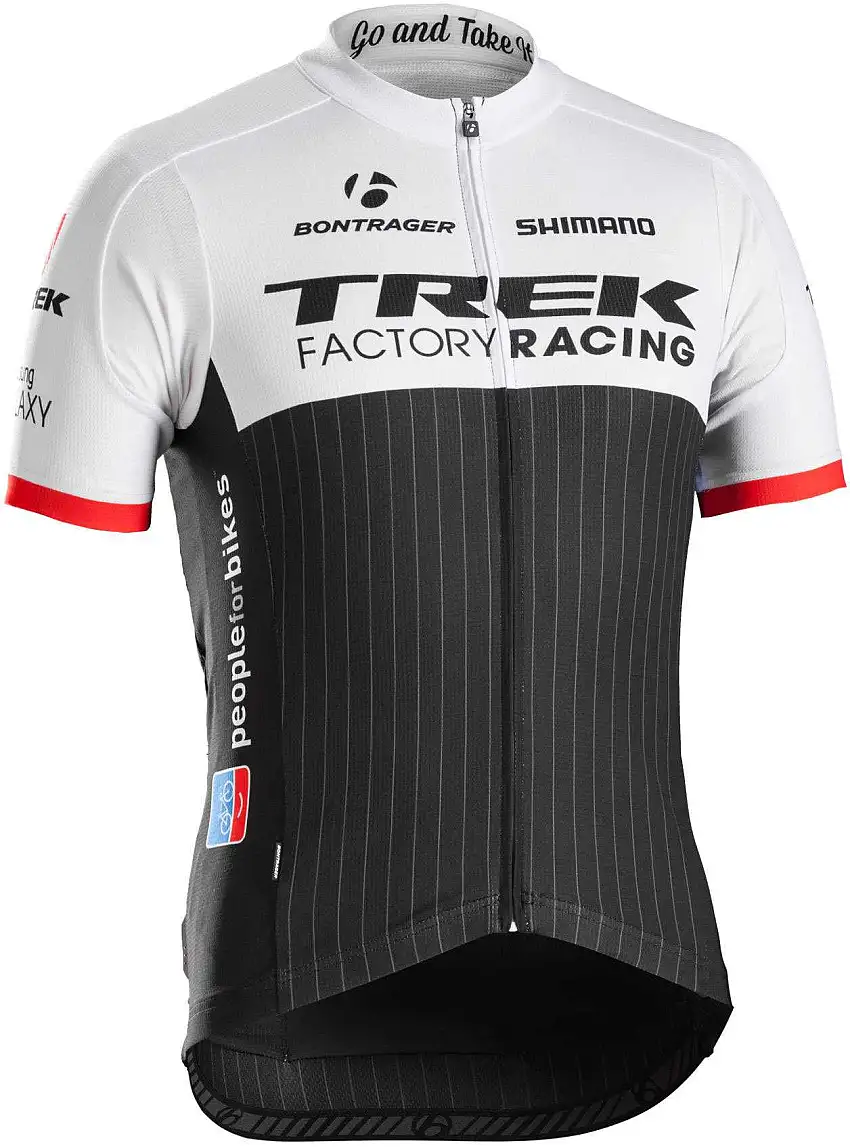 Tröja Trek Factory Racing Replica kort ärm svart/vit/röd