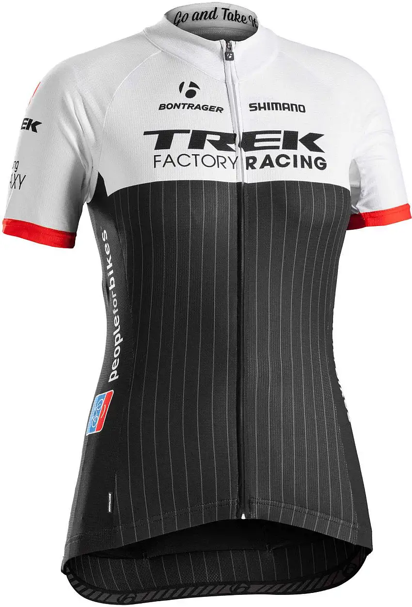 Tröja Trek Factory Racing Replica kort ärm dam svart/vit/röd