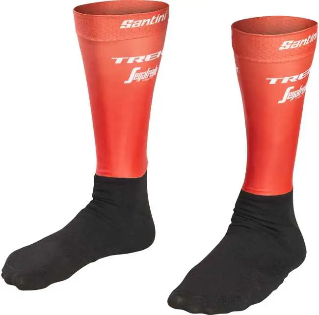 Strumpor Santini Team Trek-Segafrego Aero röd/svart