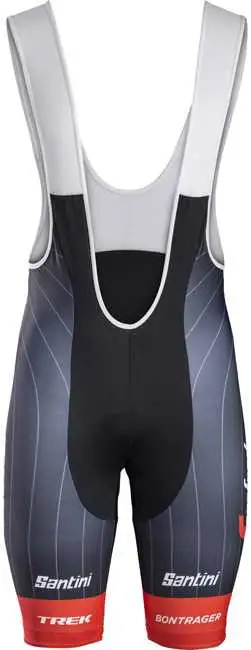 Bib Shorts Santini Trek-Segafredo Replica röd