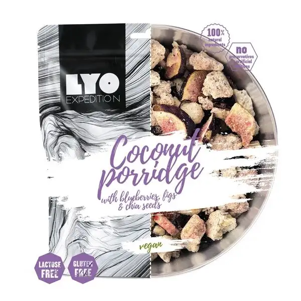 Lyofood Coconut Porridge With Blueberries, Figs & Chia Seeds