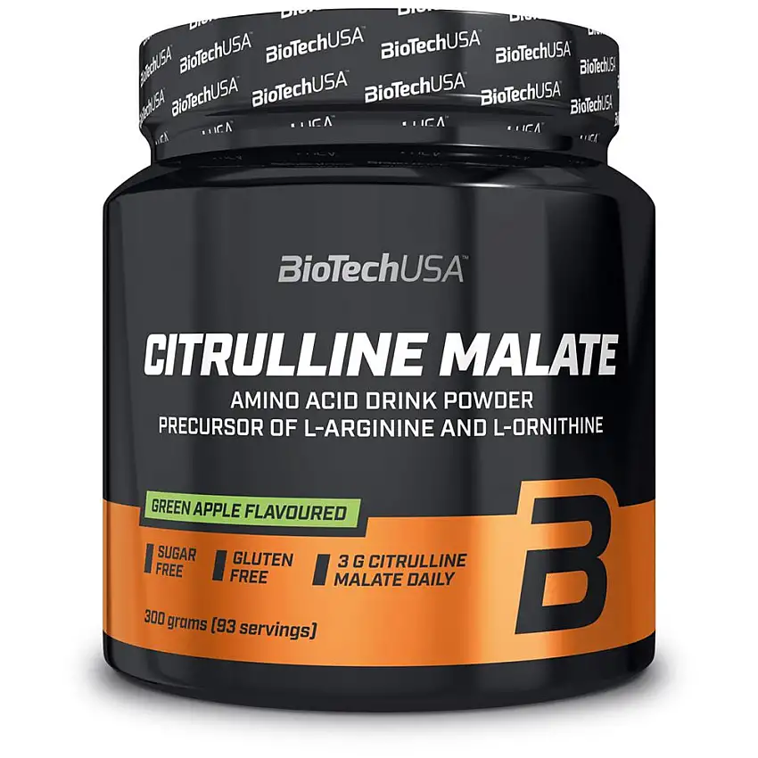 Aminosyror Biotechusa Citrulline Malate Powder Green Apple