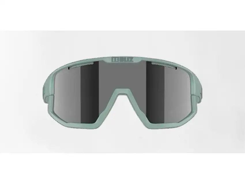 Bliz Fusion Small (25) cykelglasögon smoke mirror/silver lens matte green