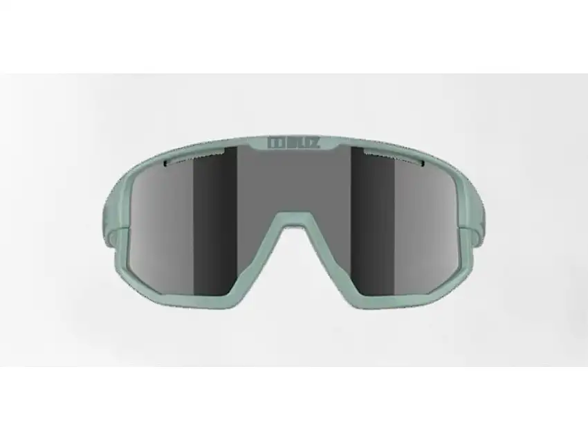 Bliz Fusion Medium cykelglasögon smoke mirror lens matte green