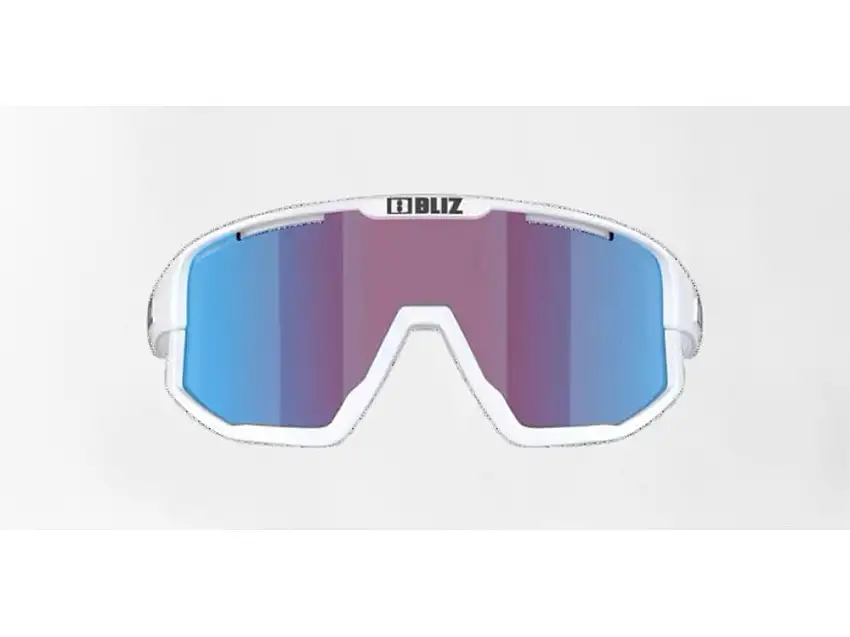 Bliz Fusion Small (33) cykelglasögon rose/violet mirror/blue lens matte white