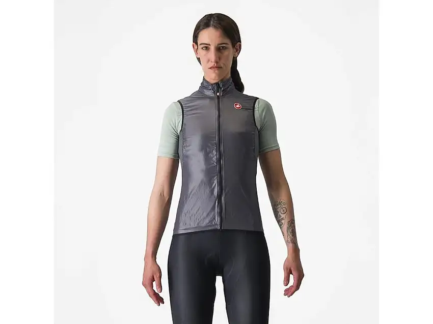 Castelli Aria cykelväst dark grey dam