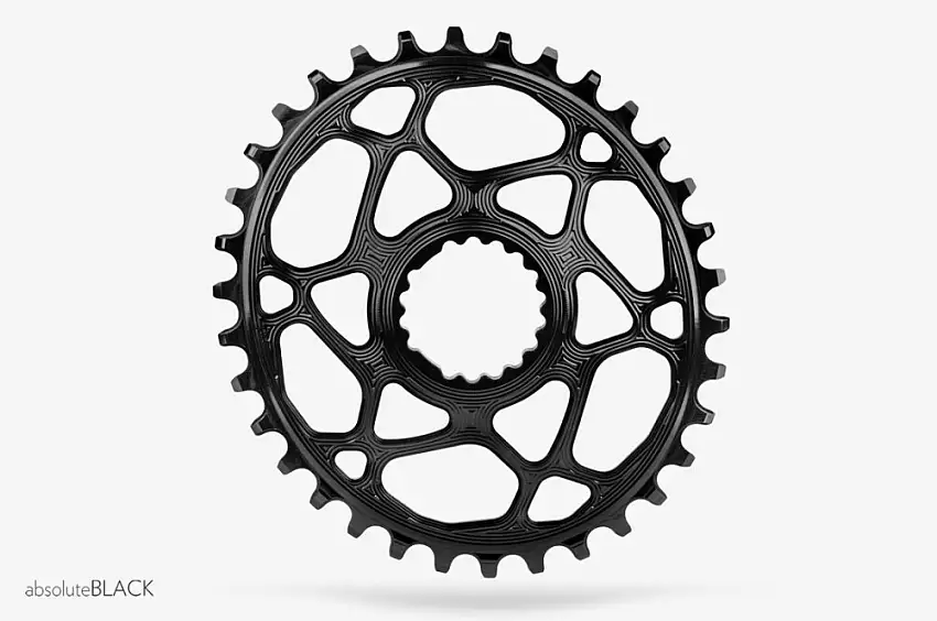 Absolute Black oval drev 30T till Cannondale vevparti