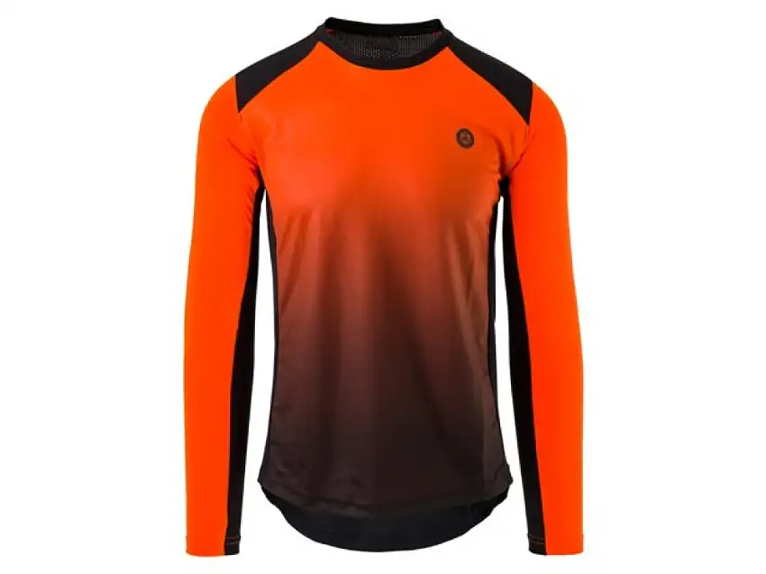 AGU Långärmad MTB Jersey Svart/Orange