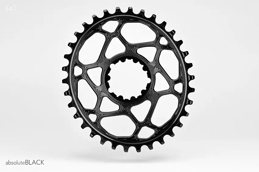 Absolute Black drev 34T oval direkt montering GXP SRAM