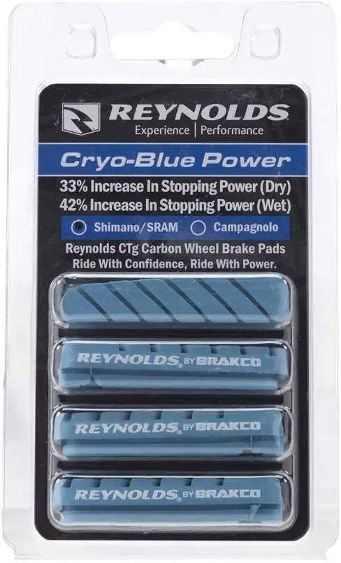 Bromsbelägg Reynolds Cryo-Blue Power för kolfiberfälg 2 par