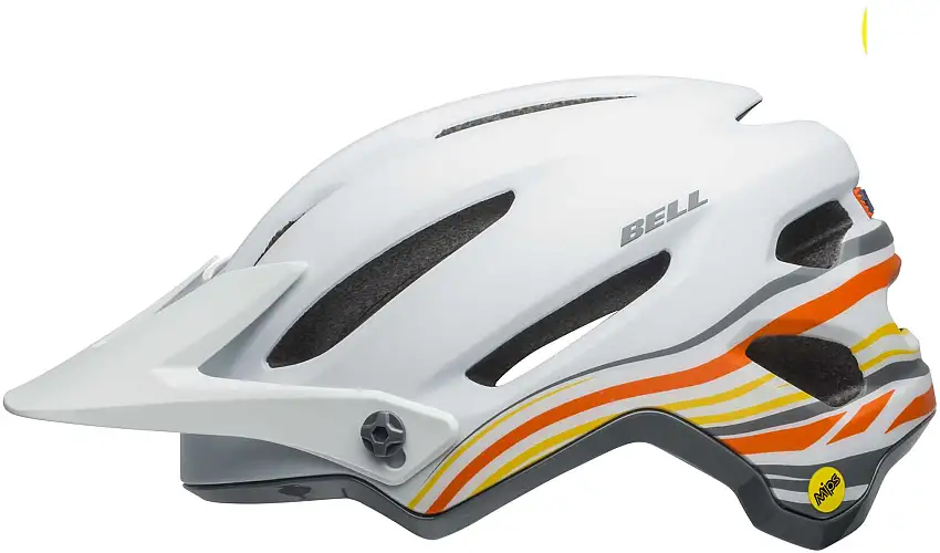 Cykelhjälm Bell 4Forty MIPS vit/orange