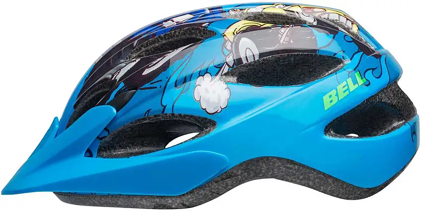 Cykelhjälm Bell Buzz Blue with Trucks