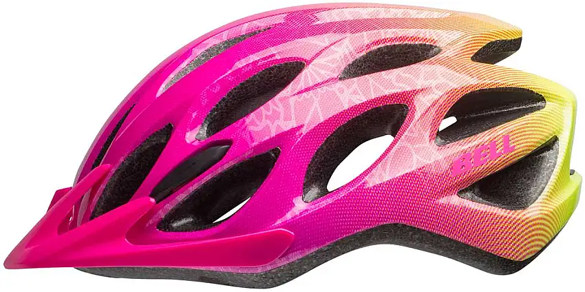 Cykelhjälm Bell Charger Jr rosa/gul