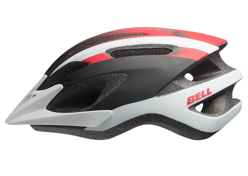 Cykelhjälm Bell Crest 10P matt vit/röd