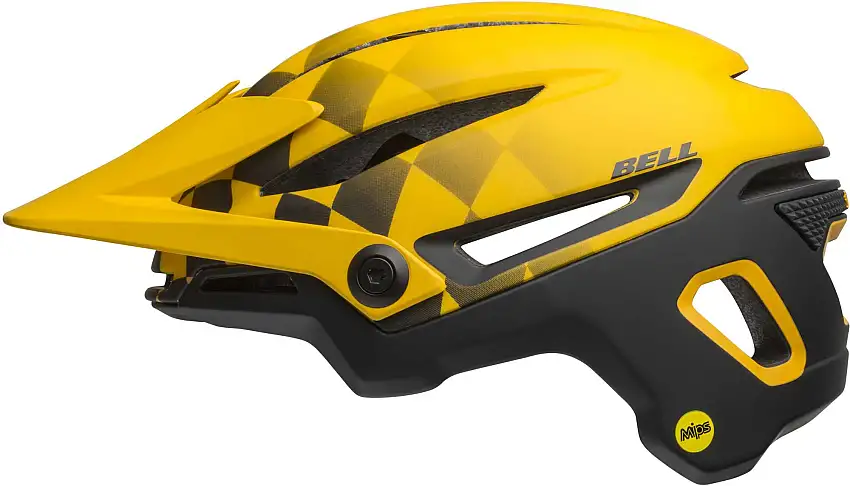 Cykelhjälm Bell Sixer MIPS gul/svart
