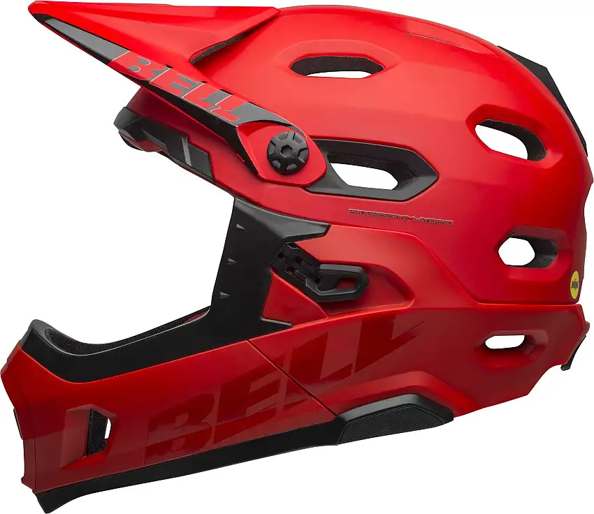 Cykelhjälm Bell Super DH MIPS röd