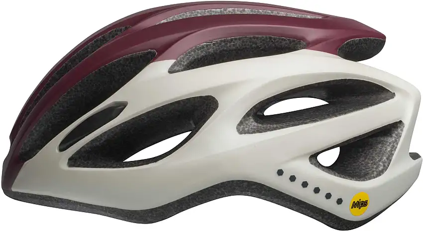 Cykelhjälm Bell Tempo MIPS dam vinröd/beige