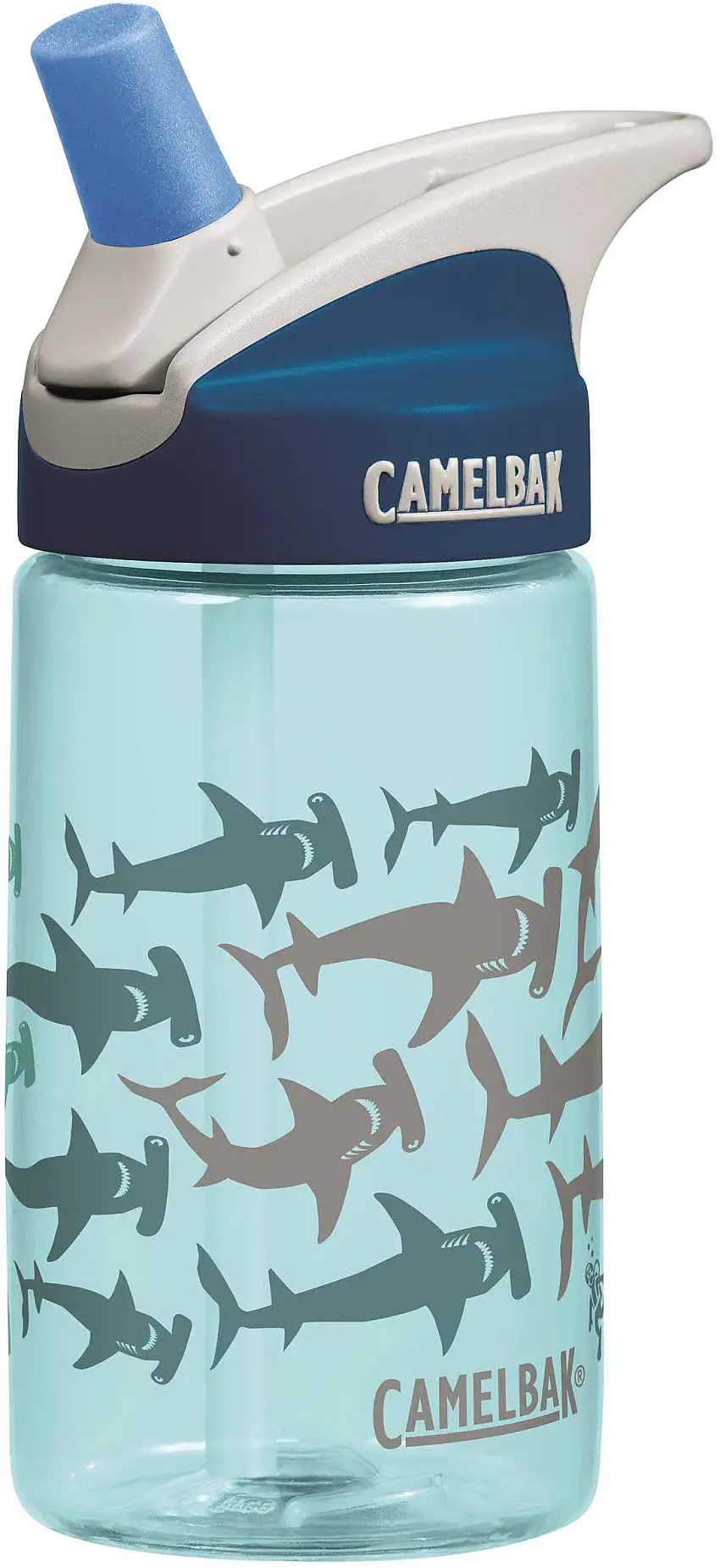 Flaska Camelbak Eddy Kids 400 ml blå/hajar