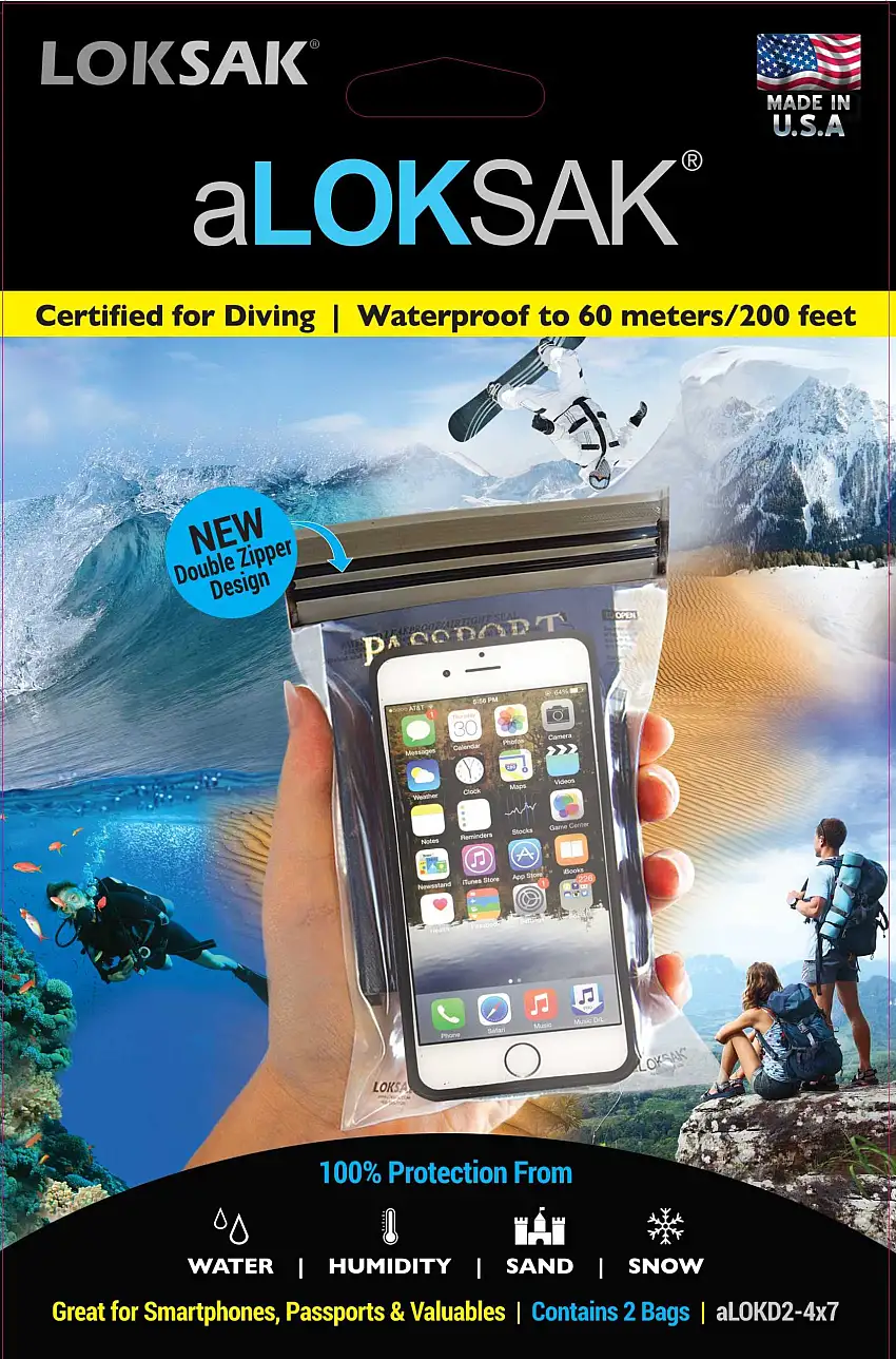 Aloksak Smartphone Xl Vattentätt Fodral 2-P 4X7 10,84X18,1 Cm