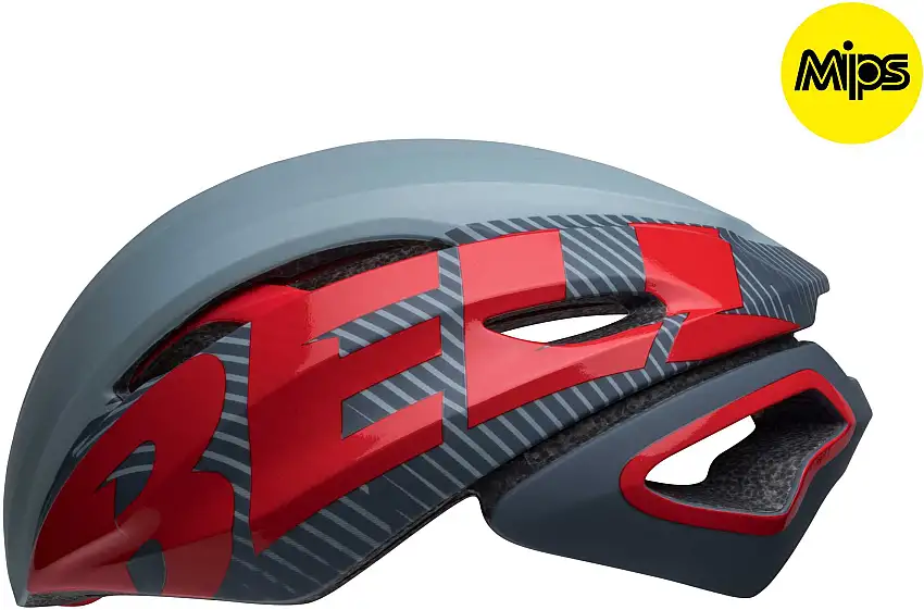 Bell Z20 Aero Mips Mat/Gls Dark Grey/Crimson, M
