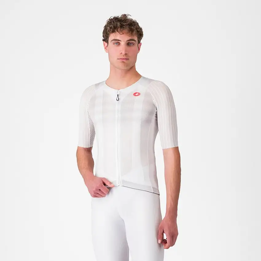 Castelli Aero Race 8S cykeltröja vit herr