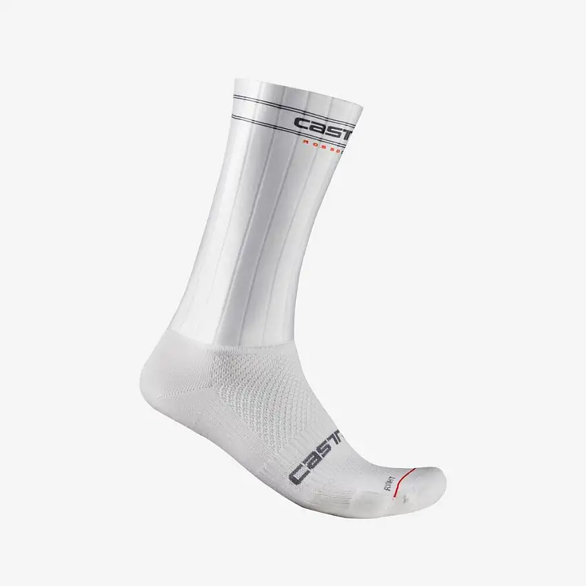 Castelli Fast Feet 3 cykelstrumpor vit