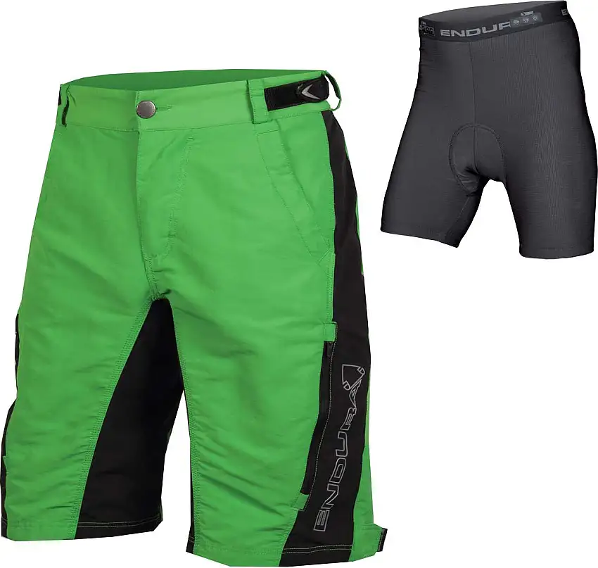 Baggy Shorts Endura Singletrack II med Innerbyxa grön