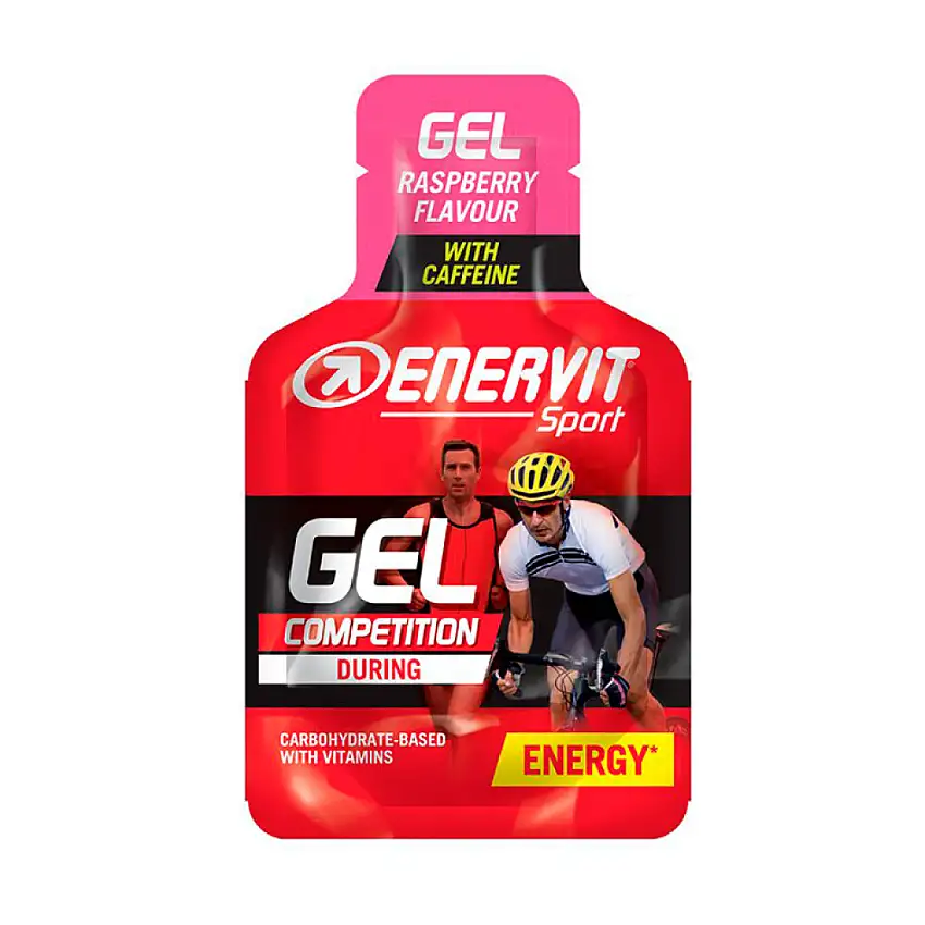 Enervit Sport Gel hallon med koffein 25 ml