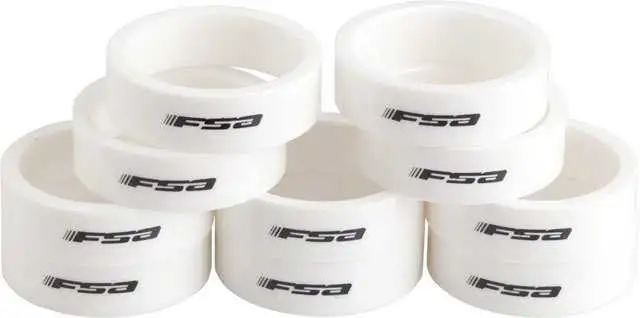 Spacers FSA Polykolfiberate 10 mm 1 1/8" 10 st vit