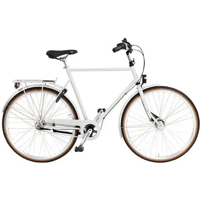 Herrcykel Skeppshult Stil 3-Växlar Vit