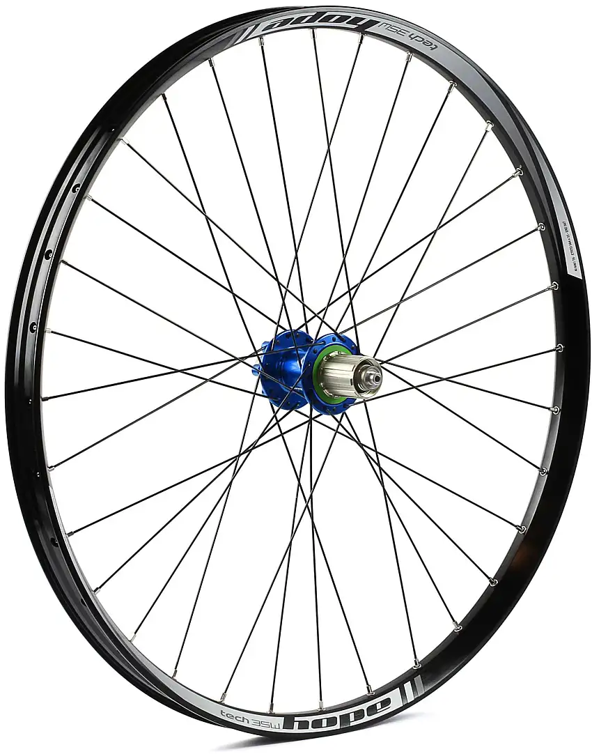 Bakhjul Hope Tech 35W Pro 4 27.5" IS 32H Shimano aluminium blå
