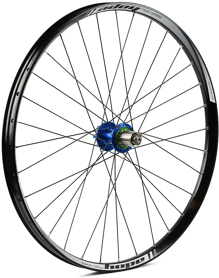 Bakhjul Hope Tech 35W Pro 4 27.5" IS 32H Shimano stål blå