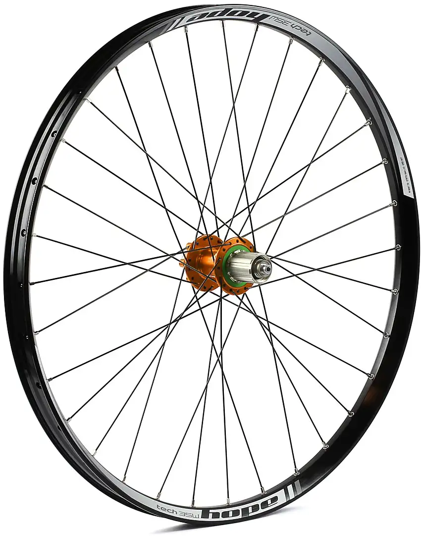 Bakhjul Hope Tech 35W Pro 4 Straight Pull 27.5" IS 32H Shimano aluminium orange